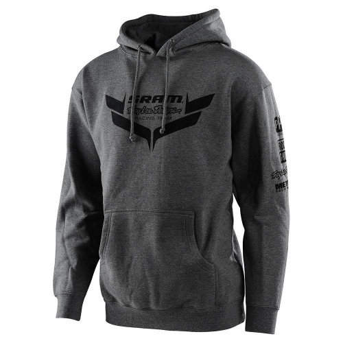 Sudadera Hoodie Troy Lee Designs Sram Racing Icon Charcoal